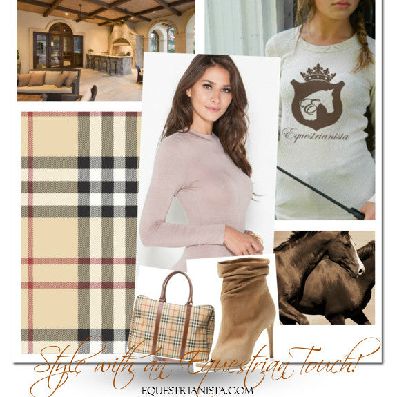 Equestrianista Spring Mood Board: Equestrian Luxury Plaid