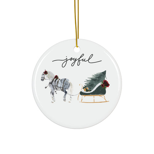 Horse Sleigh Ornament