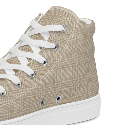 Houndstooth High Top Shoe